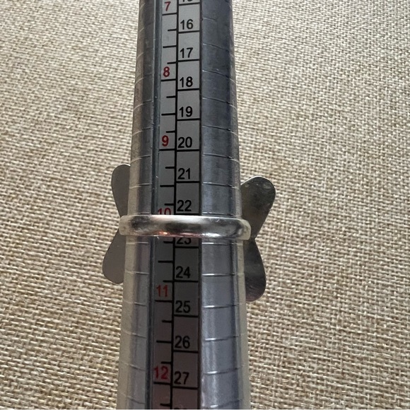 Pink Botswana Agate Silver Overlay Ring Size 10.25 - Picture 4 of 4